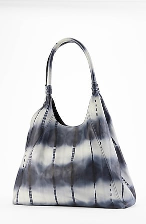 Image for Tie-Dyed Leather Hobo Bag