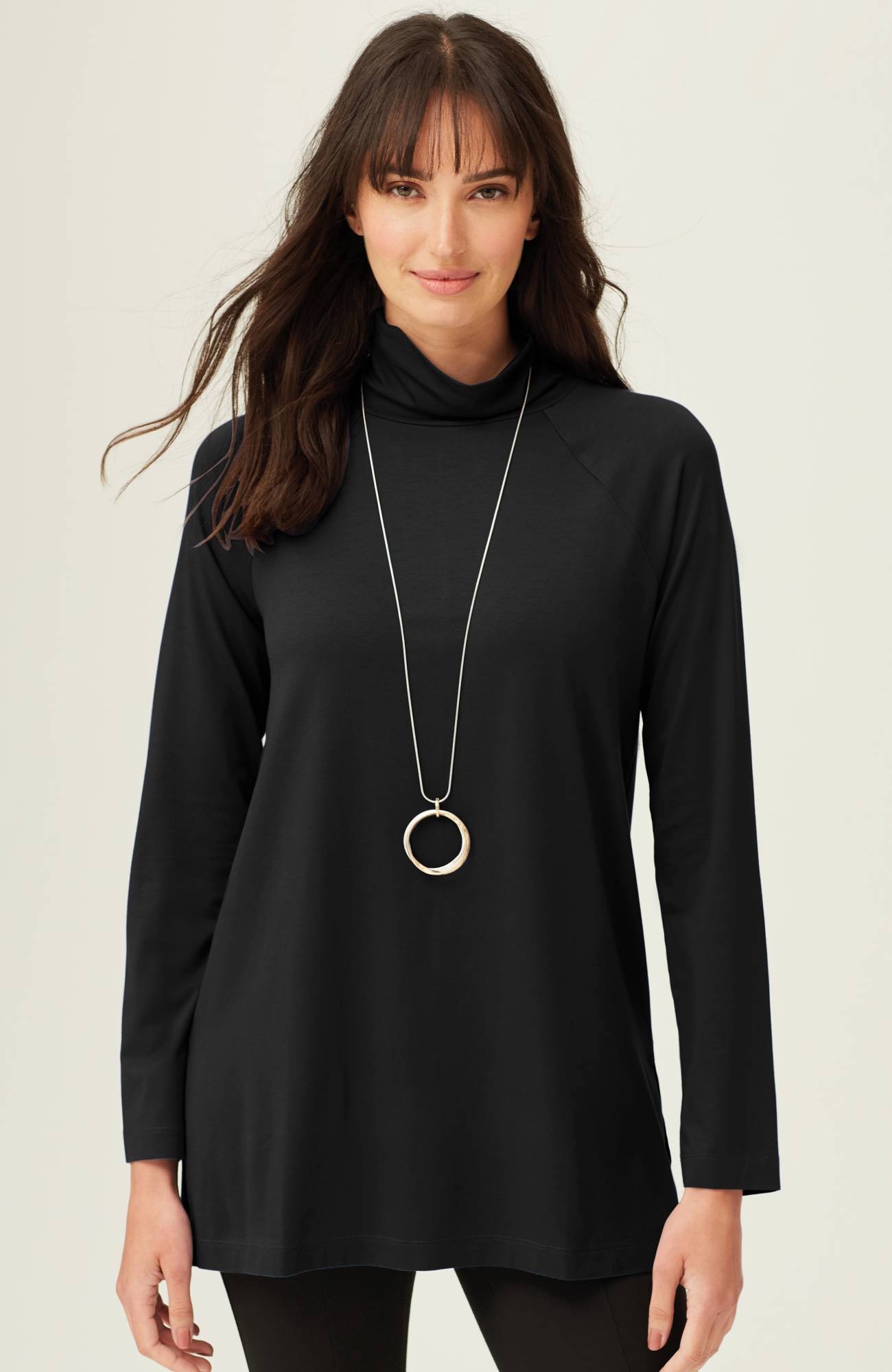 LUXE SUPIMA® EVERYDAY TURTLENECK TUNIC | JJill