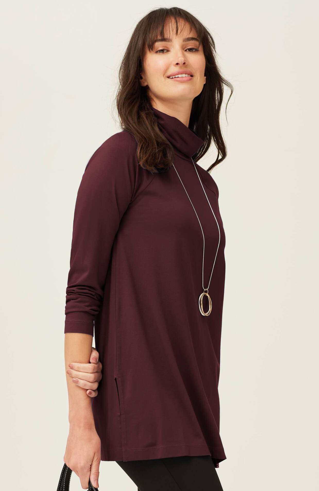 LUXE SUPIMA® EVERYDAY TURTLENECK TUNIC | JJill