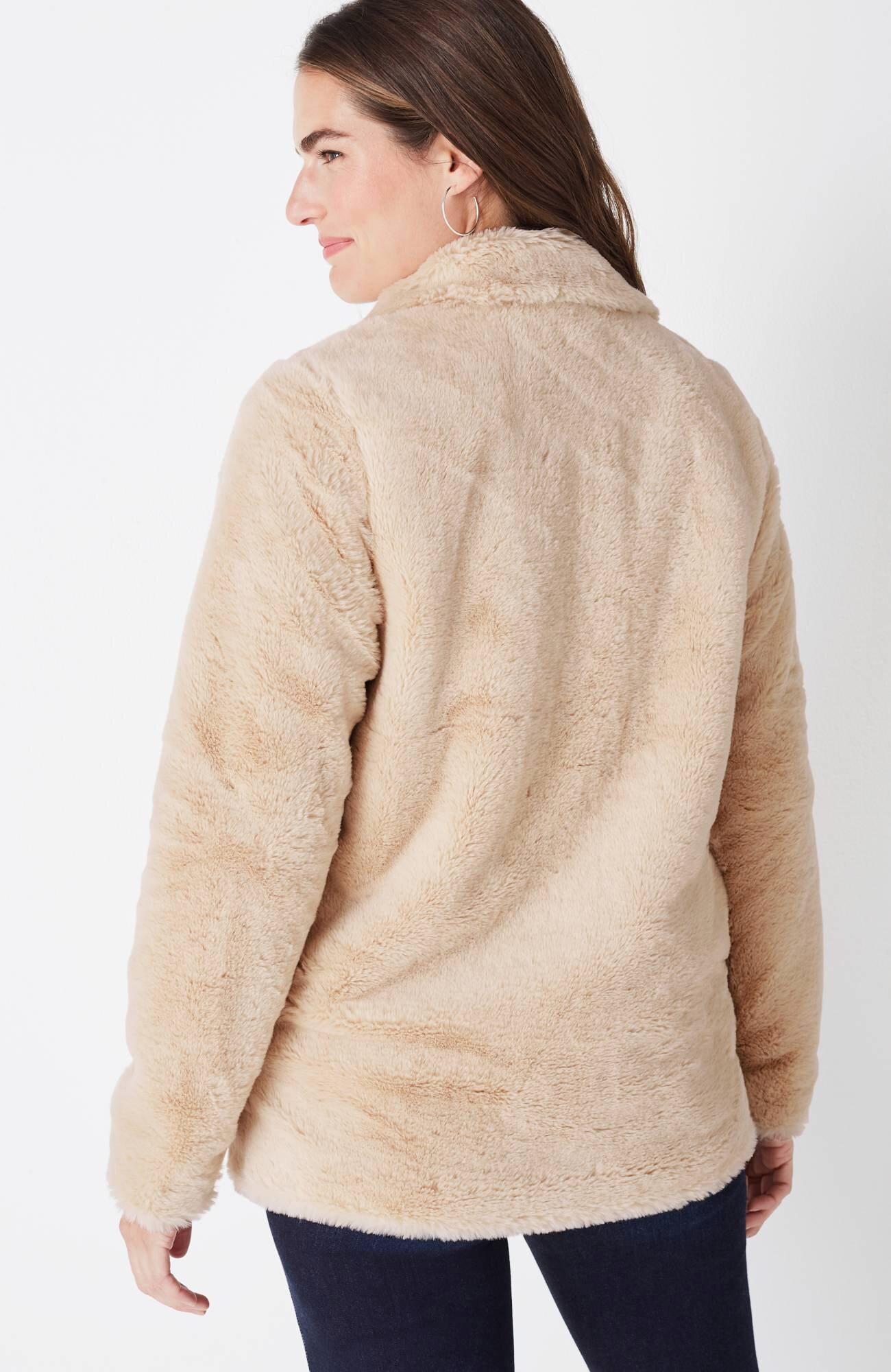 caslon faux shearling jacket