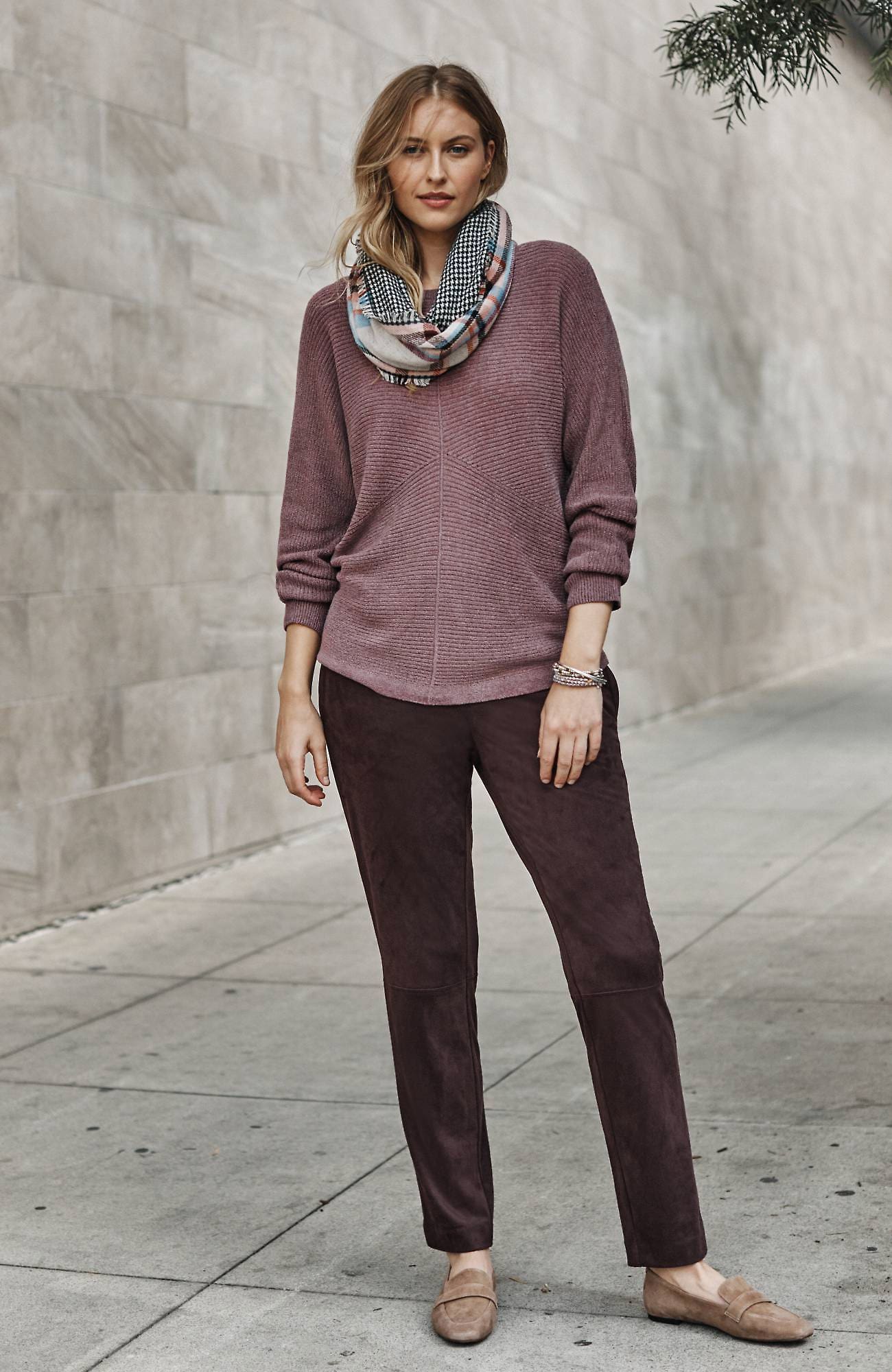 Jjill J.jill Wearever Faux-suede Pull-on Pants In Rum Raisin | ModeSens