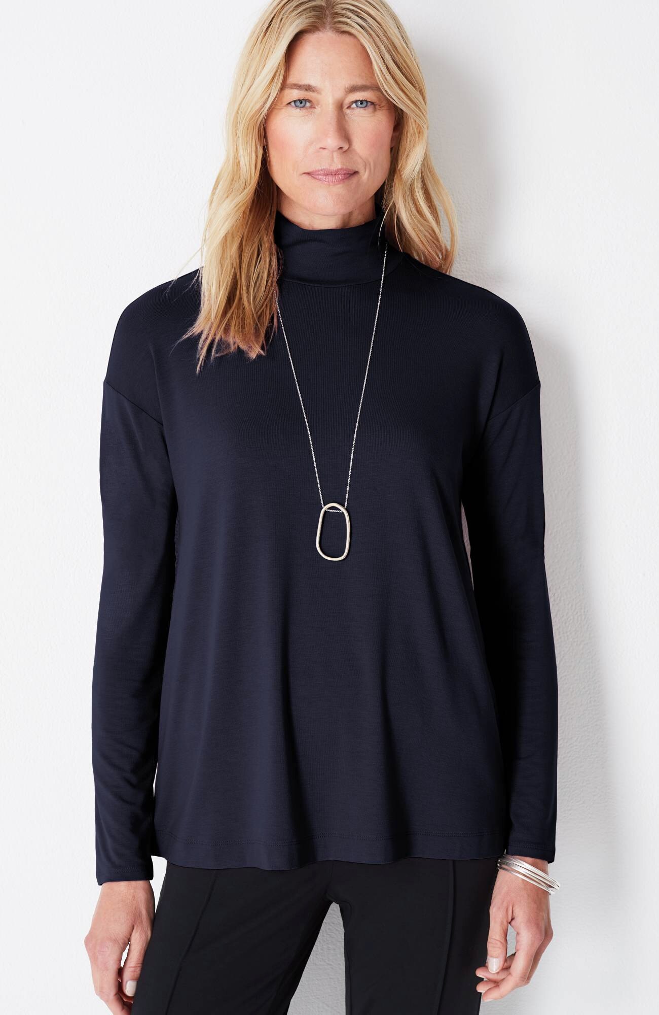Wearever Easy Mock-Neck Top | JJill