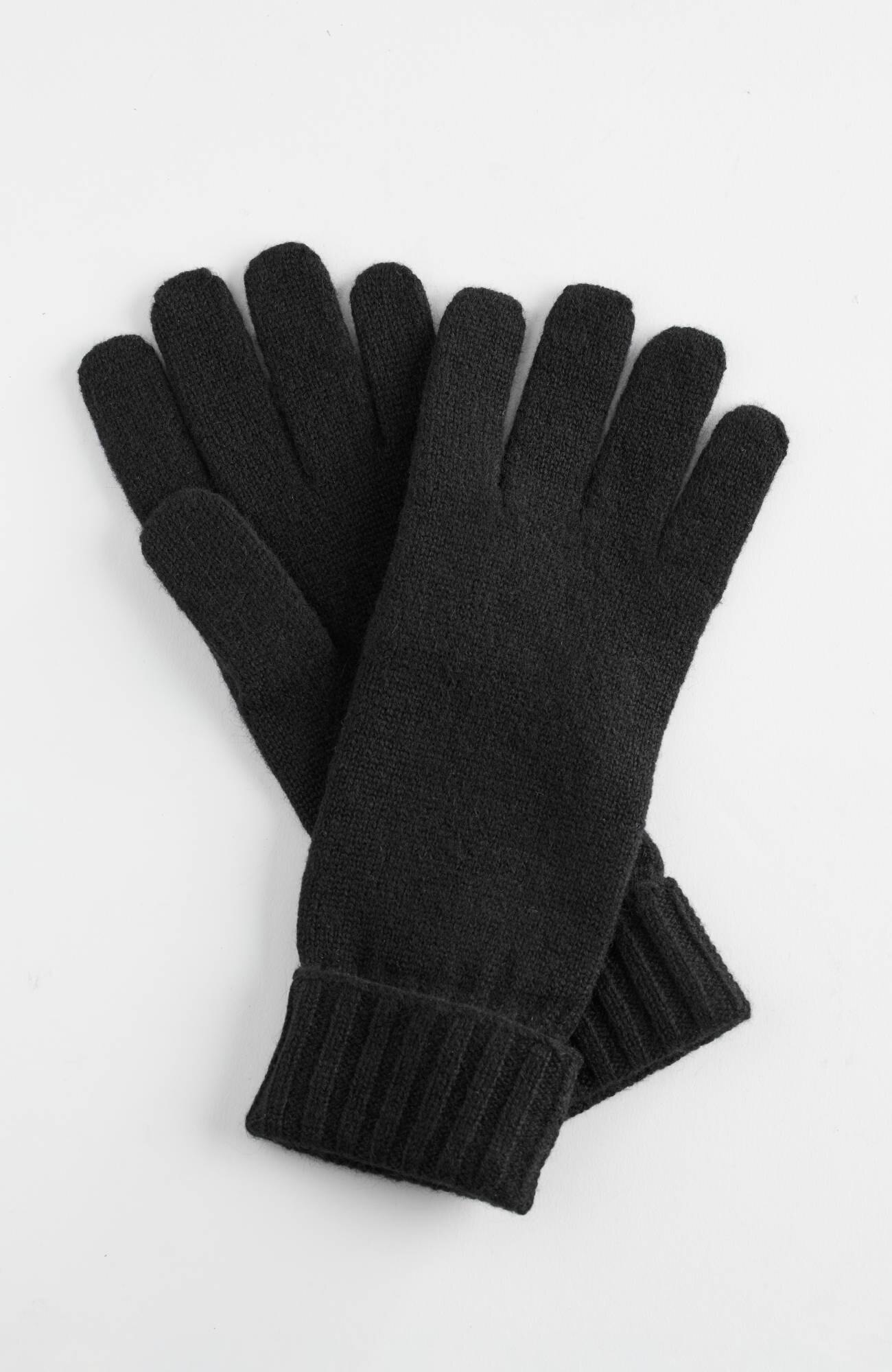 cashmere cuffed gloves