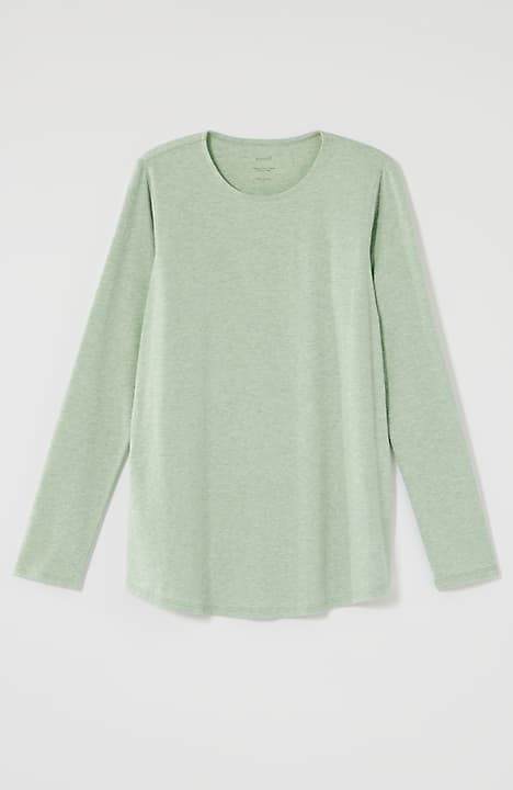pure jill long-sleeve shirttail tee