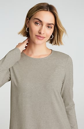 Image for Pure Jill Long-Sleeve Shirttail Tee
