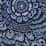 ink blue floral feathers