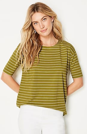 Image for Luxe Supima® Elbow-Sleeve Tee