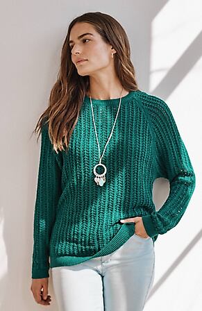Image for Relaxed Open-Stitch Sweater