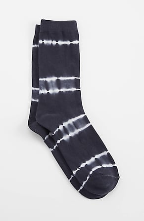 Image for Tie-Dyed-Stripes Crew Socks