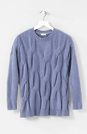Image for Cabled Chenille Sweater