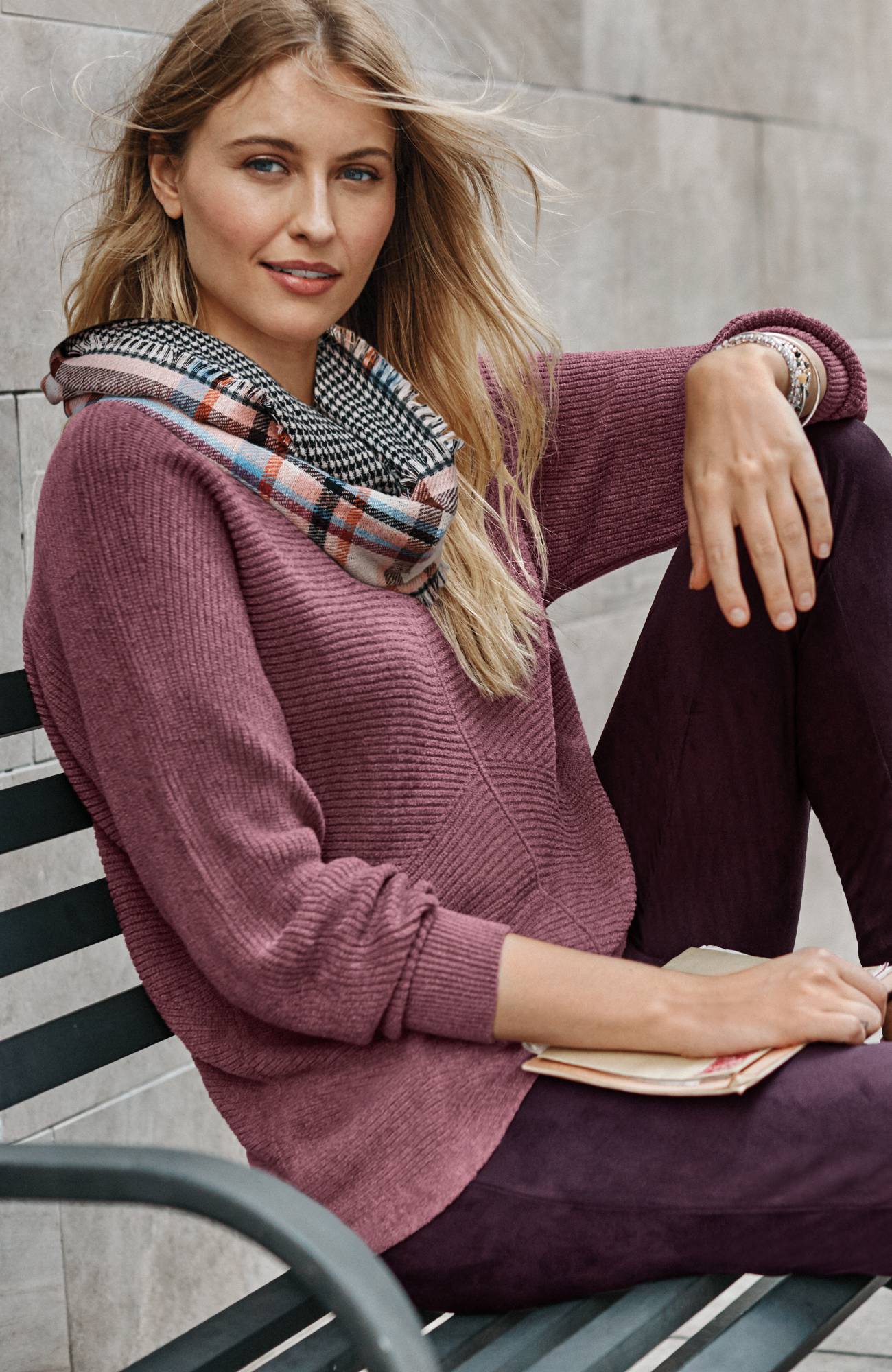 Wearever Textured Dolman Pullover | JJill