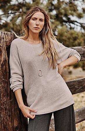 Image for Wearever Textured Dolman Pullover