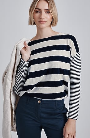 Image for Relaxed Boat-Neck Tee