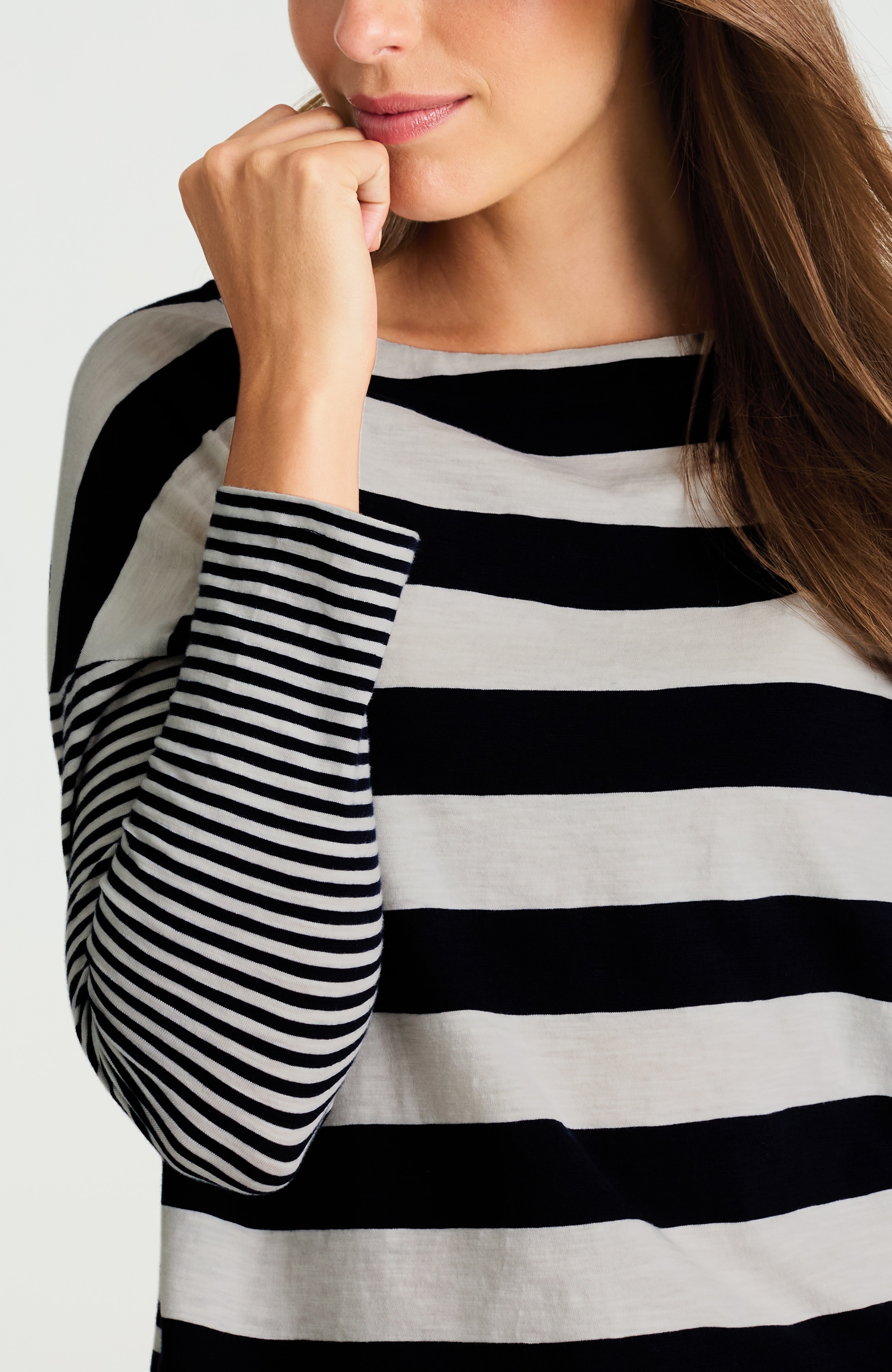 relaxed boat-neck tee