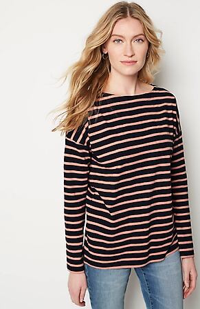 Image for Relaxed Boat-Neck Tee