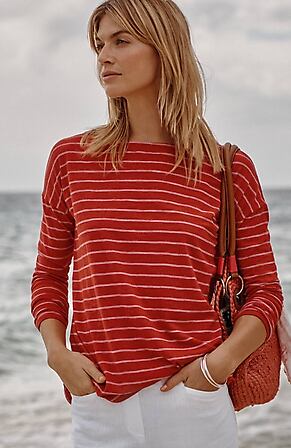 Image for Relaxed Boat-Neck Tee