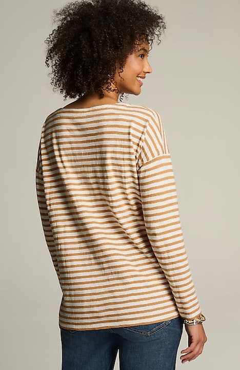 relaxed boat-neck tee