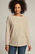 relaxed boat-neck tee