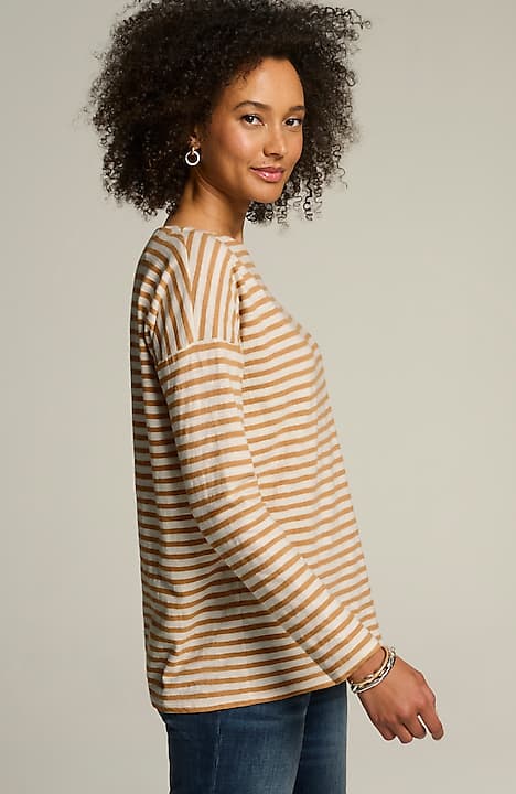 relaxed boat-neck tee