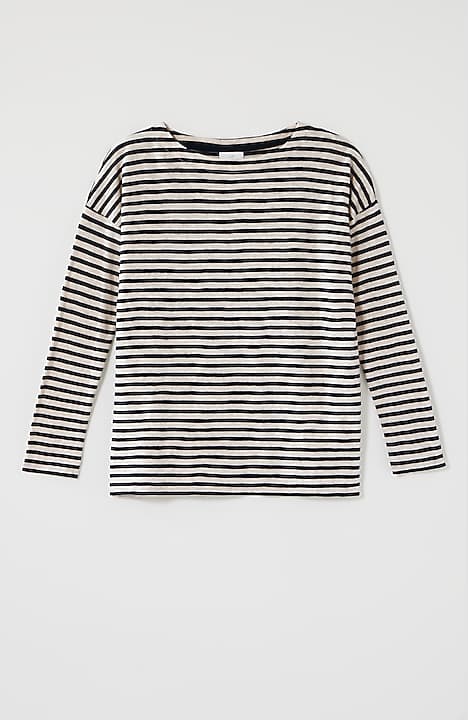relaxed boat-neck tee