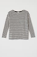 relaxed boat-neck tee