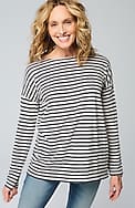 relaxed boat-neck tee
