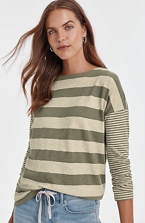 Image for Relaxed Boat-Neck Tee