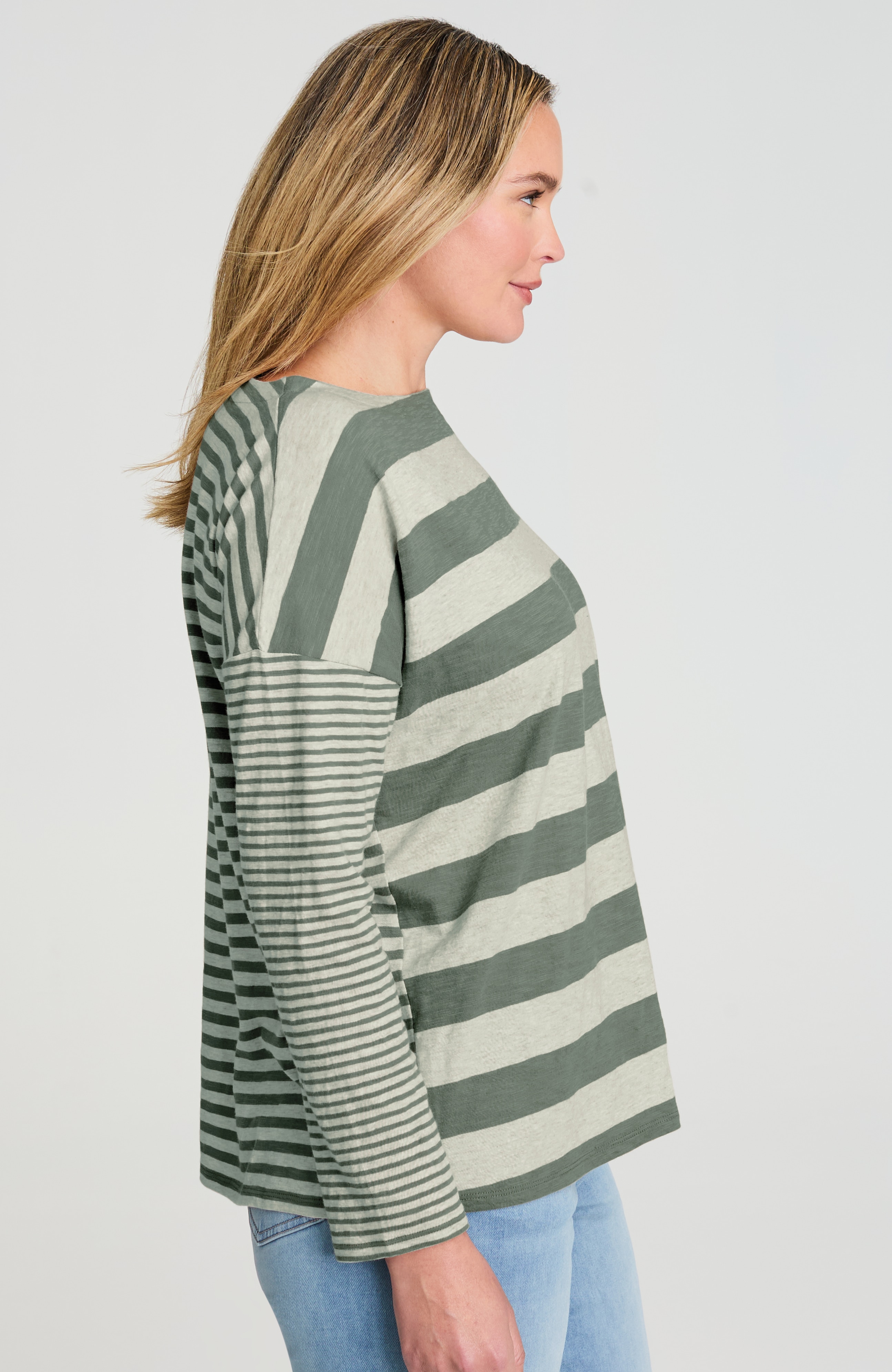 Relaxed Boat-Neck Tee | JJill