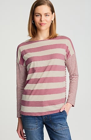 Image for Relaxed Boat-Neck Tee