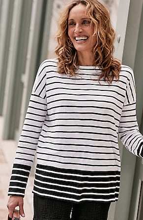 Image for Relaxed Boat-Neck Tee