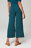 wearever easy-care woven wide-leg crops