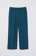 wearever easy-care woven wide-leg crops