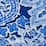 cabana blue large painterly paisley