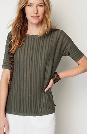Image for Relaxed Elbow-Sleeve Sweater