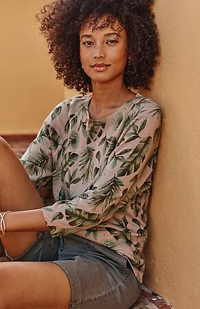 Image for Palm-Leaf Printed Sweater