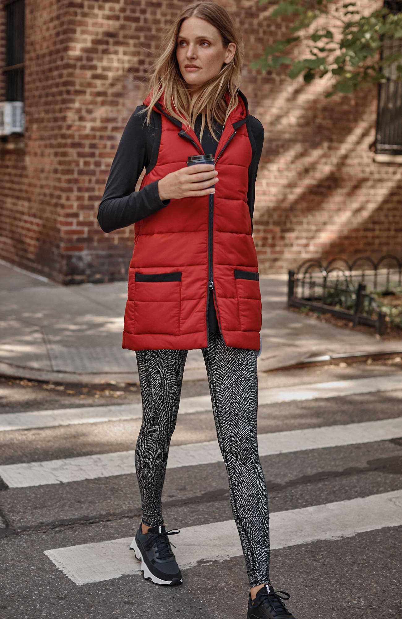 Jjill J.jill Fit Breathe Cotton Leggings In Black Exploded Herringbone