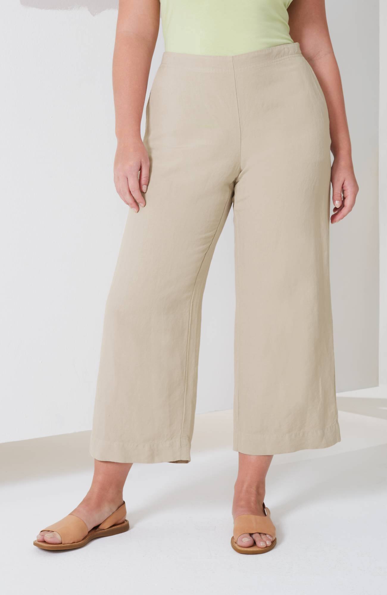 Jjill J.jill Easy Full-leg Crops In Flax | ModeSens