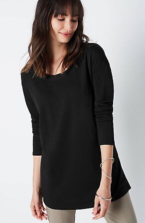 Image for Simply Supima® Scoop-Neck Tunic