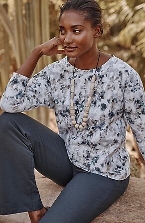 Image for Pure Jill Cuffed-Sleeve Sweatshirt