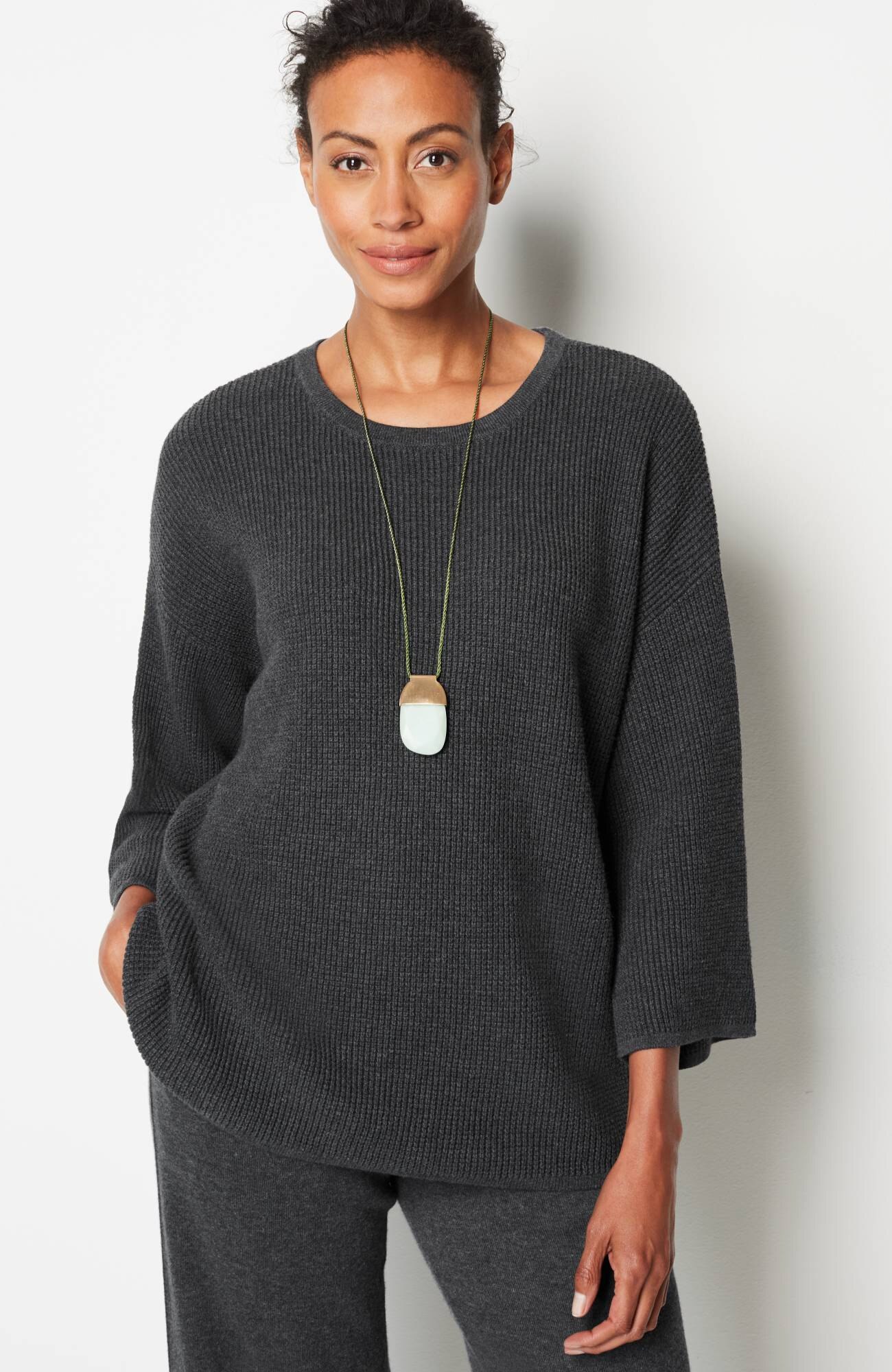 Pure Jill Thermal-Texture Kimono 