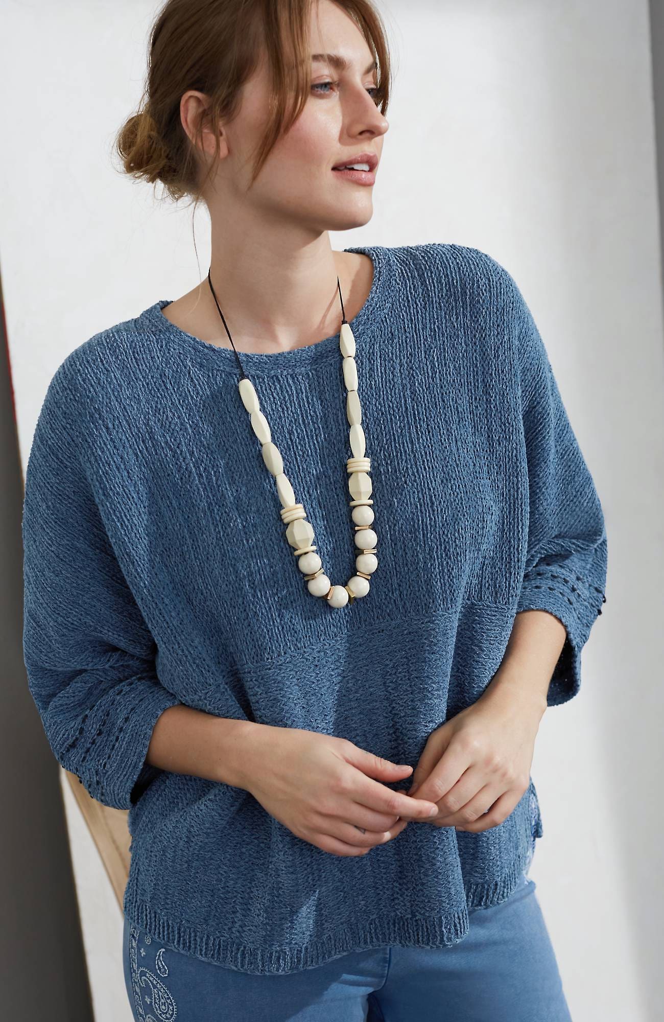 Jjill J.jill Pure Jill Indigo Kimono Sweater