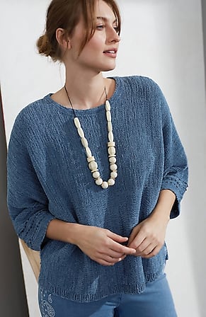 Image for Pure Jill Indigo Kimono Sweater