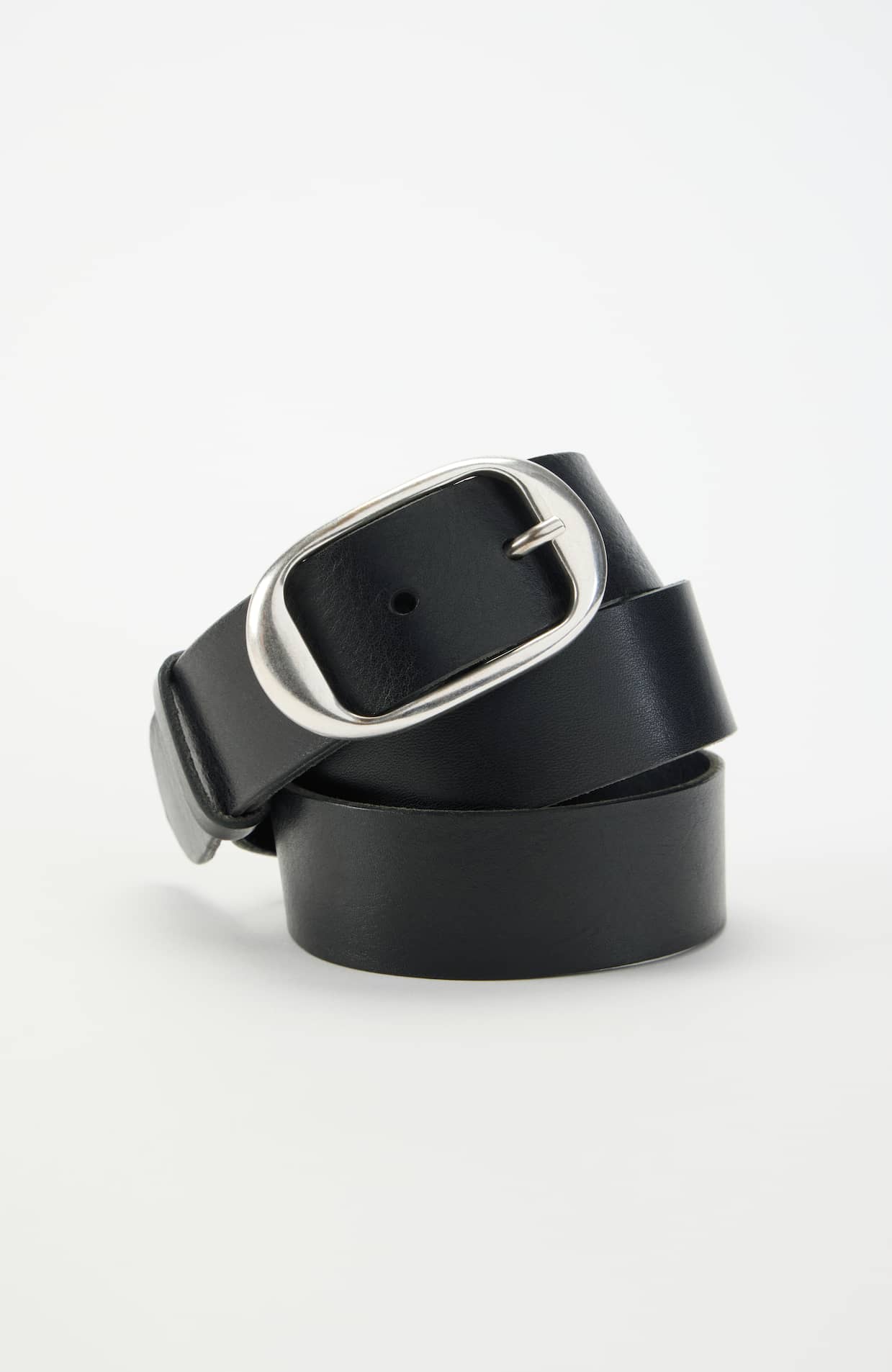 J.Jill genuine leather black eyelet wide belt Size Small Wide Belt In Spazzolato Leather For Women | J.Crew main image 4