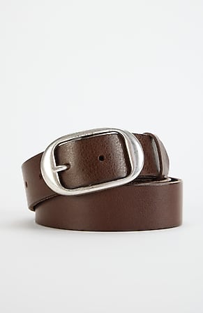 Image for Leather Oval-Ring Belt