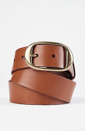 Image for Leather Oval-Ring Belt