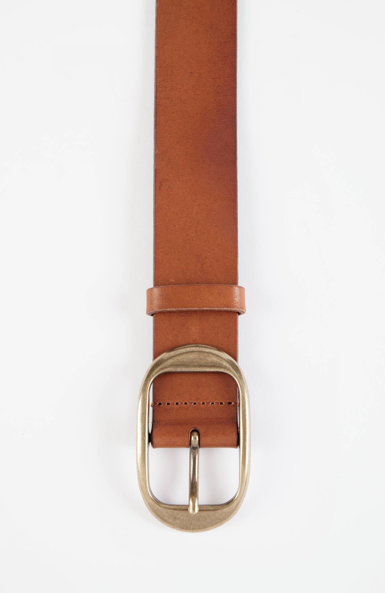 Leather Oval-Ring Belt