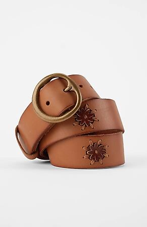 Image for Embroidered Leather Heritage Belt