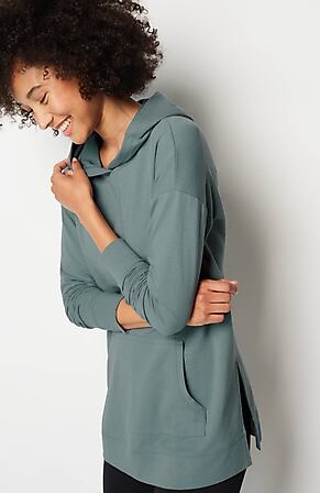 Image for Fit Cotton-Blend Ultimate-Fleece Tunic