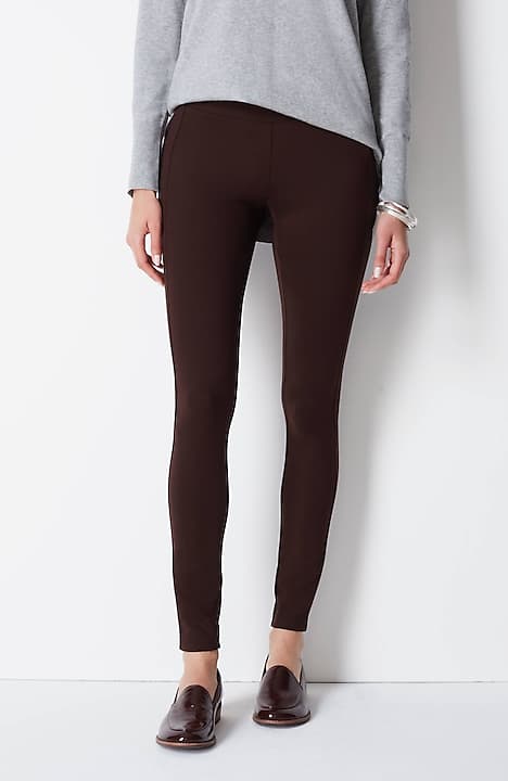 high-rise ponte knit leggings