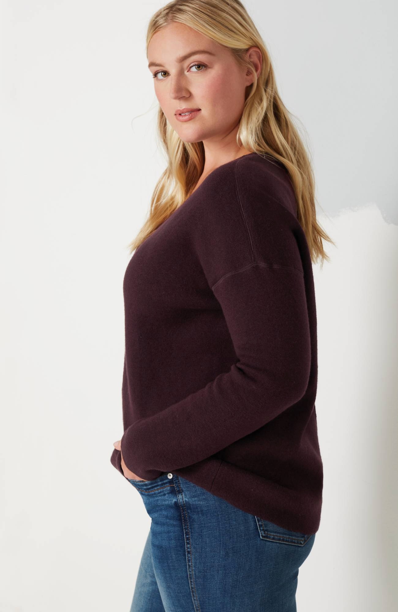 j jill Gold Melange v-Neck Sweater 